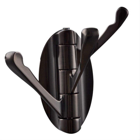 7Trees Creative Heavy Duty Swivel Hook with Multi Three Foldable Arms Rotating Utility Hanger of Towel Clothes Wall Mount for Bathroom Kitchen Garage (Oil Rubbed Bronze)