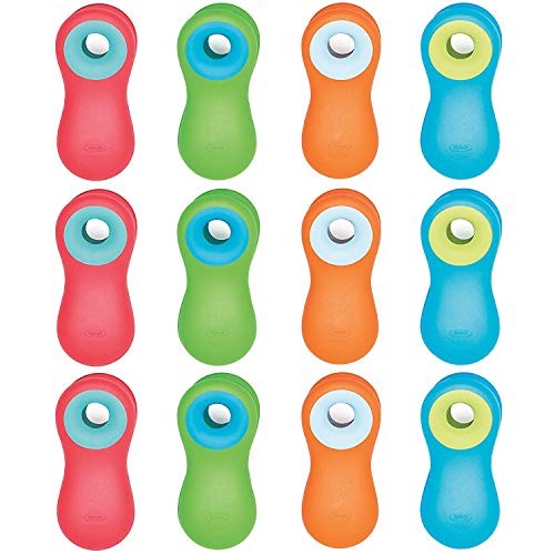 OXO Good Grips Magnetic All Purpose Clips, 12-Pack, Assorted Brights