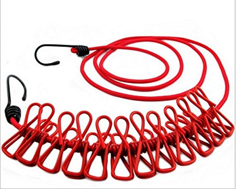 Retractable clothesline rope belt clip clothes drying outdoor clothesline socks drying racks adjustable length