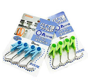 YouquTime 8 Pcs Portable Laundry Hook/Hanging Clothes Pins/Multi-Functional Clips/Stainless Steel Hook/Clothing Hanger Hold Clips, for Hanging Clothing or Kitchen Products
