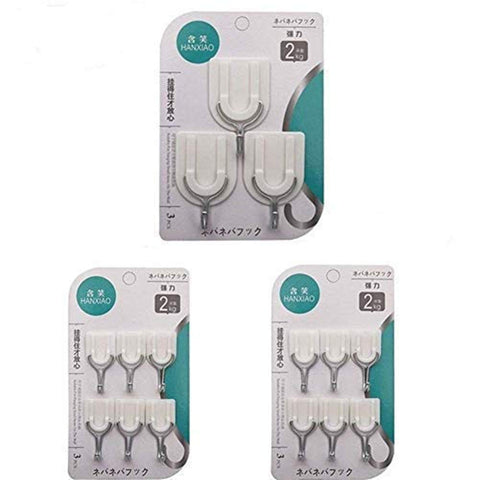 FChome Adhesive Hooks/Heavy Duty Wall Hooks,Sticky Wall Hangers Self Adhesive Hooks/Ultra Strong Waterproof Hanger for Robe, Coat, Towel, Keys, Bags, Home, Kitchen, Bathroom (Set of 15)