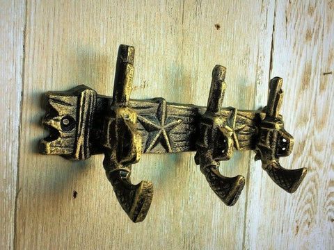 Coat Decor Rack Pistol Gun Hunting Name Towel Hanger ,Hook Wall