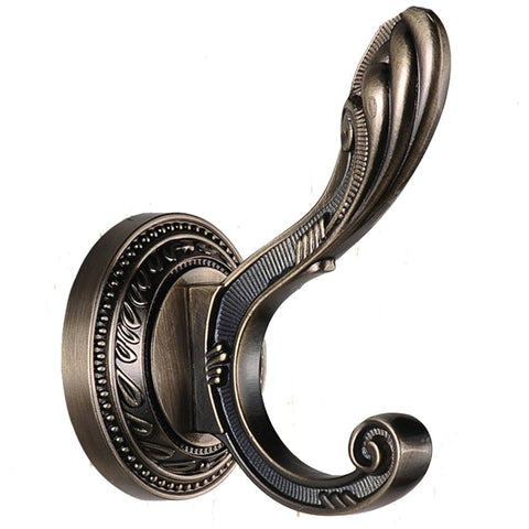 Enlive Antique Bronze Single Coat Hook Rack Brass Hat & Robe Hanger Wall Mounted(Pack Of 2)