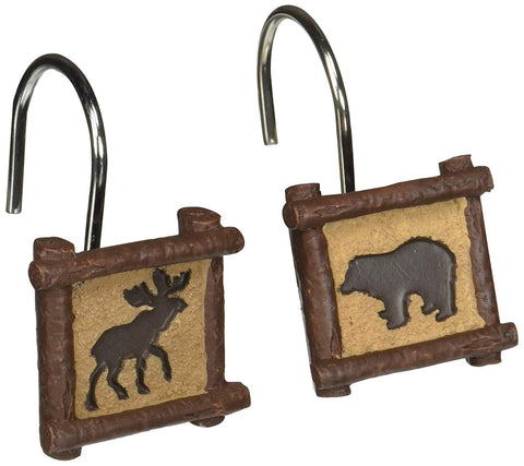 SKL Home by Saturday Knight Ltd. Sundance Shower Curtain Hooks, Brown, Set of 12