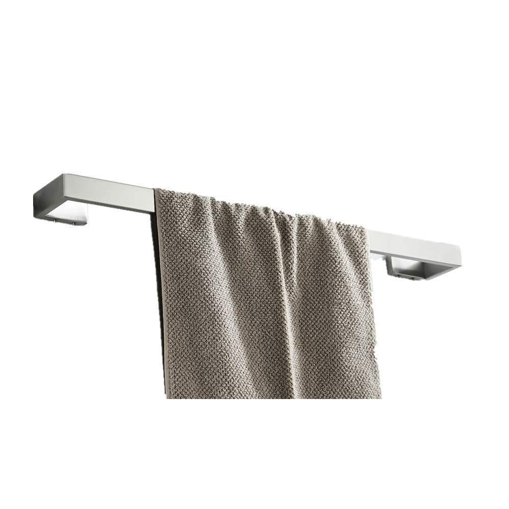 RGHS 4 PCS Brushed Nickel Bathroom Hardware Set (Towel Bar Toilet Paper Holder Towel Hook Towel Ring), Wall Mount Complete Bathroom Accessories Set