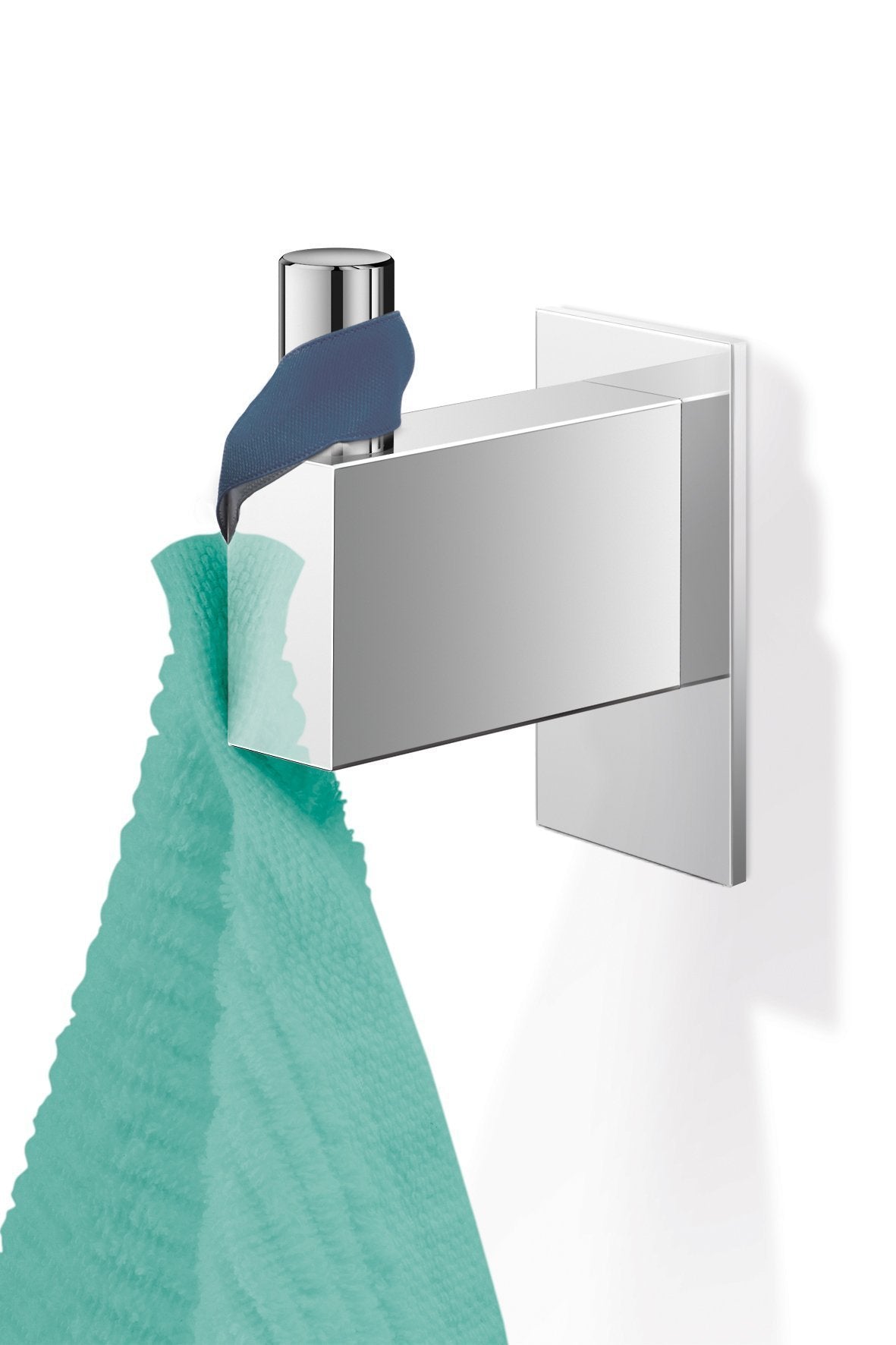 Zack 40036 1.77-Inch Wall Mounted Linea Towel Hook, Small, High Glossy Finish