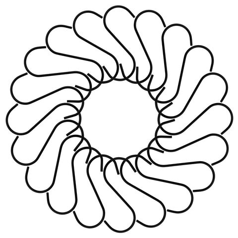 Shxstore 20 Counts Black Stainless Steel S Hooks for Hanging, Holds up about 11Lbs