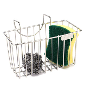 Kitchen Sponge Holder - Sink Caddy Organizer Holders - Dishwashing Rack – Soap Bottle Brush Storage - Stainless Steel