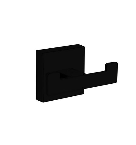 Aqua Plato, Kubebath, Matte Black Double Towel Hook
