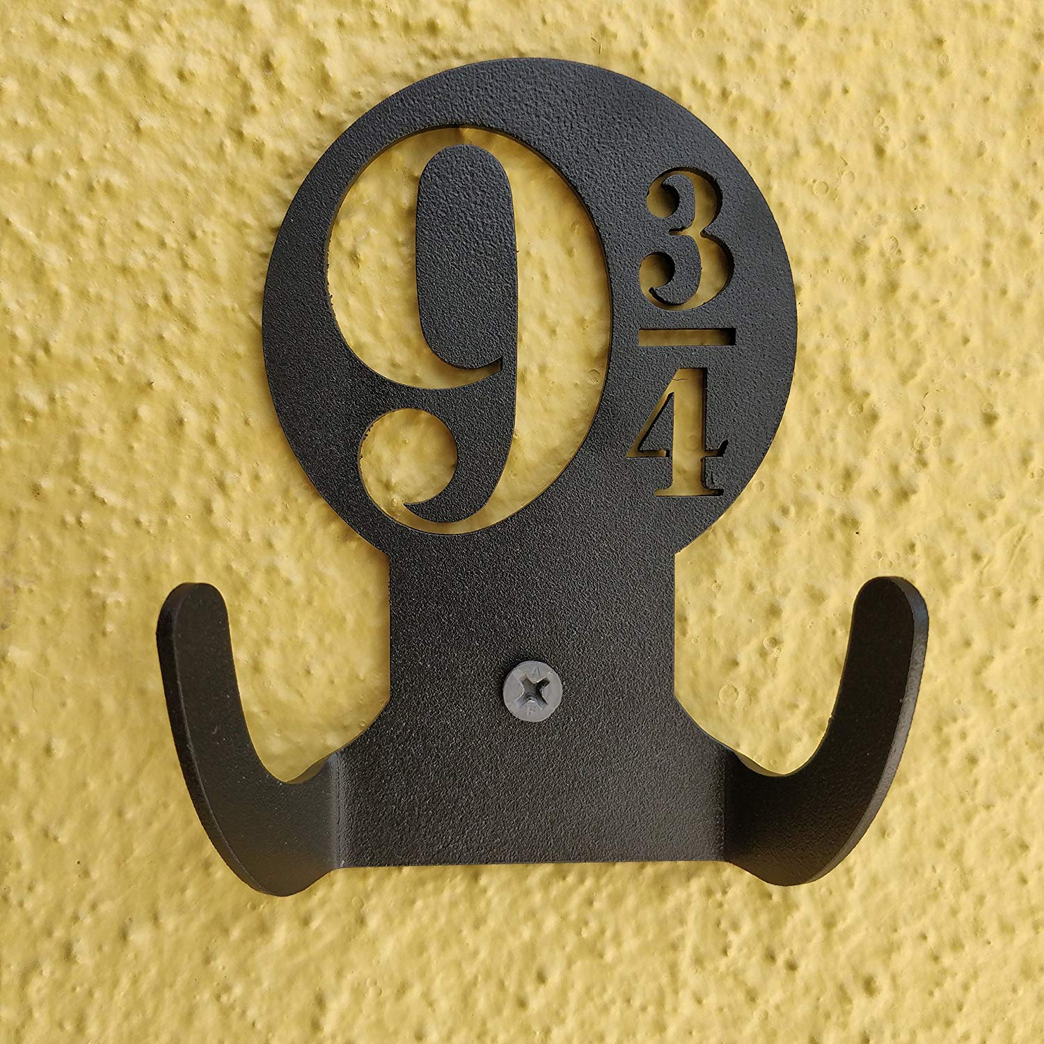 HeavenlyKraft Steel Wall Hook Dual Holder for Living Room Hat Hanger Bathroom Towel Kitchen Strong Garage Storage Organizer Utensil Hook Single, 4 X 3.14 X 1.4 Inch