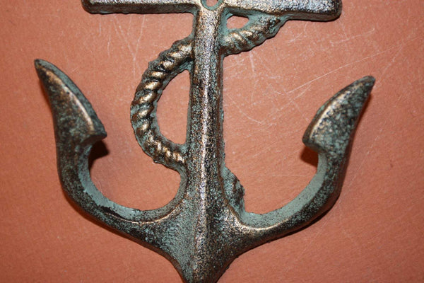 Vintage-look Anchor Bathroom Towel Hook, Free Shipping, Bronze-look Anchor Bathroom Decor, Nautical Maritime Anchor Bathroom, BL-71