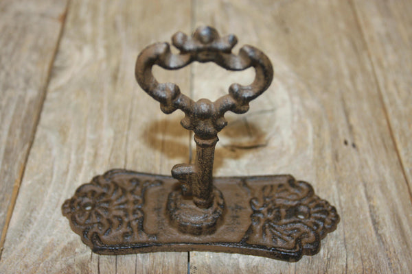 Old Fashion Skeleton Key Design Bath Towel Hooks, Cast Iron 4&quot; high, 6&quot; long, Free Shipping, HW-04