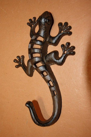 Lizard Bath Towel Hook Cast Iron ~ H-08