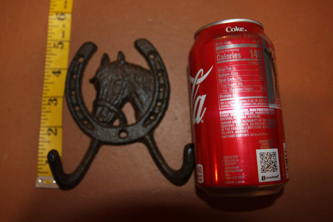 Rustic Horse Towel Hooks 4 7/8 inch Volume Priced, W-5