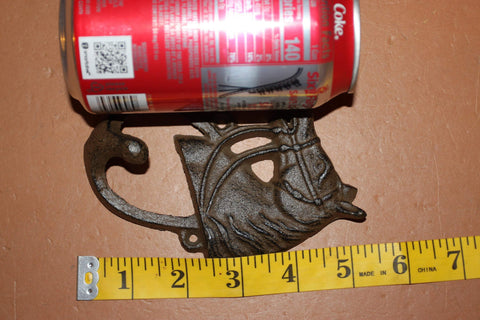 Equestrian Towel Hooks Cast Iron 5 inch Volume Priced, W-6