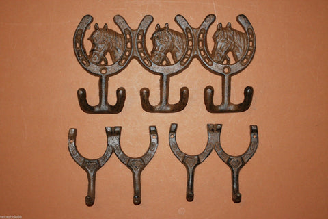 3)pcs, Country Western Kitchen Decor, Western Kitchen Decor, Horseshoe decor, kitchen towel hook, rustic, brown, W-30, 2/W-9