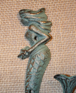 11 pcs) Vintage look mermaid wall decor, vintage look mermaid bathroom decor, free shipping, mermaid bath towel hook, BL-42~