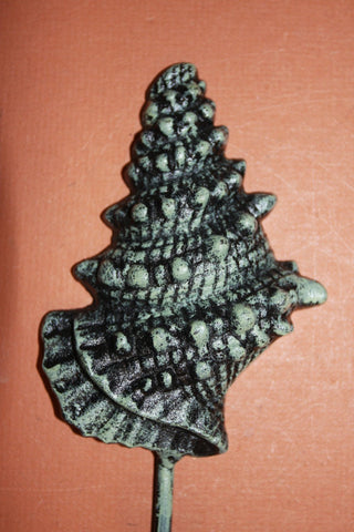 2)pcs, Cast iron nautical seashell bath hooks, seashell bath towel hooks, free shipping, seashell, ocean bathroom decor, BL-54~