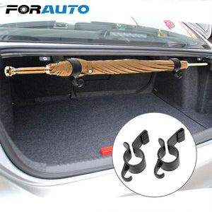 2pcs/set Umbrella Holder  Automobile Trunk Organizer Car Rear Trunk Mounting Bracket Towel Hook for Umbrella Hanging Hook