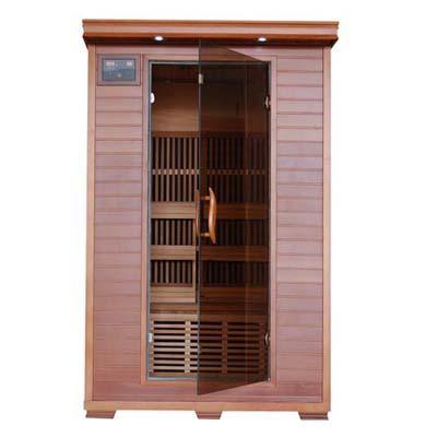 Pure Heat 2 Person Cedar Carbon Sauna