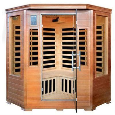 Pure Heat 3 Person Majestic Series Carbon Corner Unit Sauna