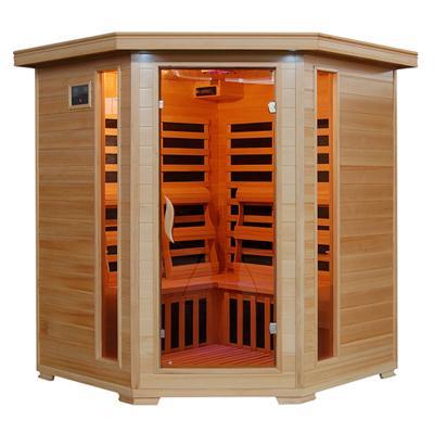 Pure Heat 4 Person Carbon Corner Unit Sauna